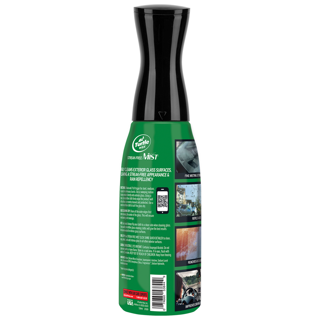 Slick Glass 2 in 1 Detailer Streak Free Mist 591mL