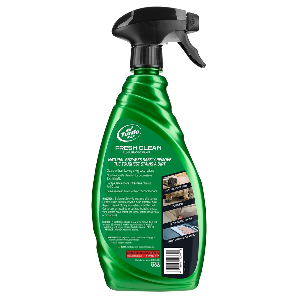 Spray Nettoyant Tableau De Bord Turtle Wax - Finition Brillante, Parfum Frais, Antistatique 500 Ml - 8