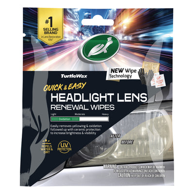 Headlight Lens Renewal Wipes