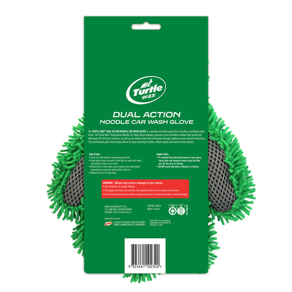 Turtle Wax Dual Action Noodle Car Wash Glove