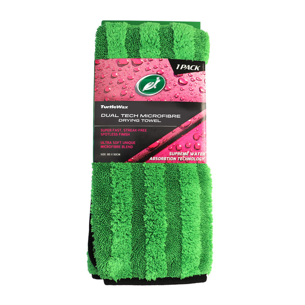 Turtle Wax Dual Tech Microfibre Drying Towel 80x50cm
