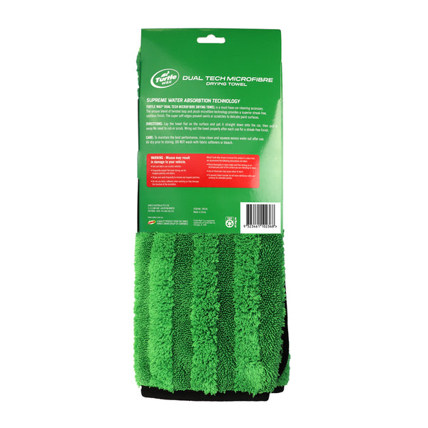 Turtle Wax Dual Tech Microfibre Drying Towel 80x50cm