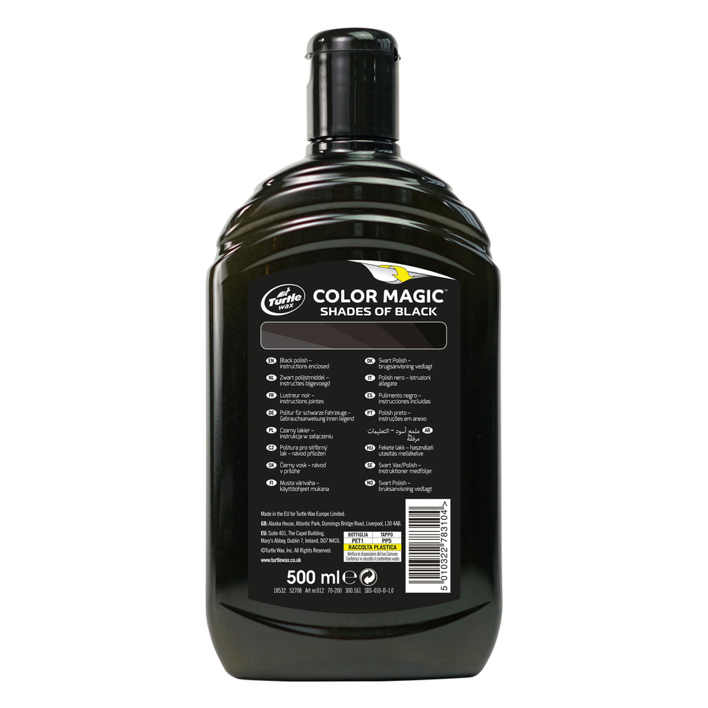 Turtle Wax Color Magic Black Car Polish 500ml