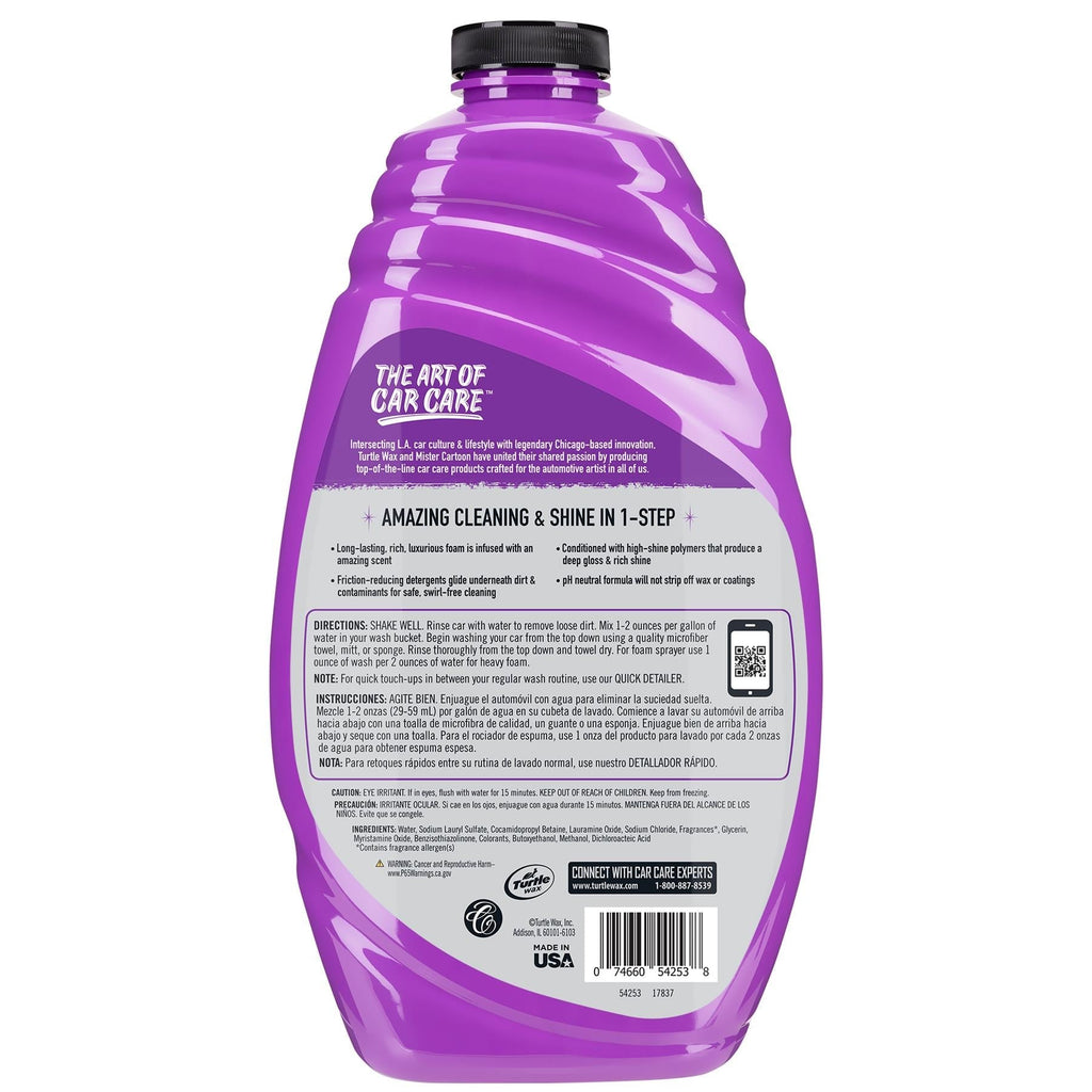 Slick Wash & Wax 1.42L Car Wash Turtle Wax x Mister Cartoon